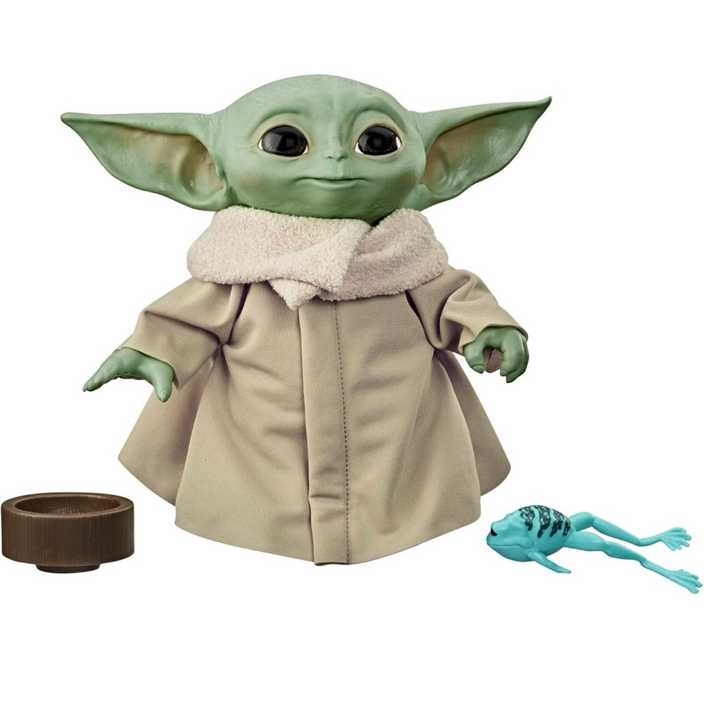 Star Wars The Child Grogu Talking Plush Toy with Character Sounds Baby Yoda 7.5"